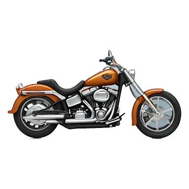 a harley davidson chopper sticker