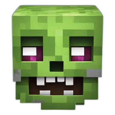 MineCraft-Zombie-head sticker