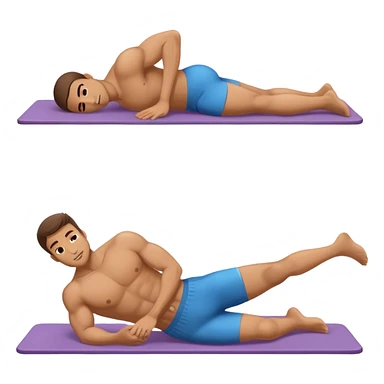 man lying-down-on-back weighted glute-bridges sticker