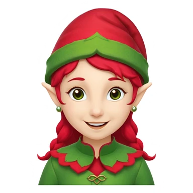 christmas elf sticker