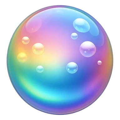 bubbles in y2k style sticker