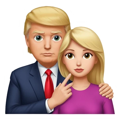Donald trump touching woman sticker