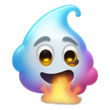 Farting ghost sticker