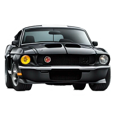 Black Shelby GT 500 sticker
