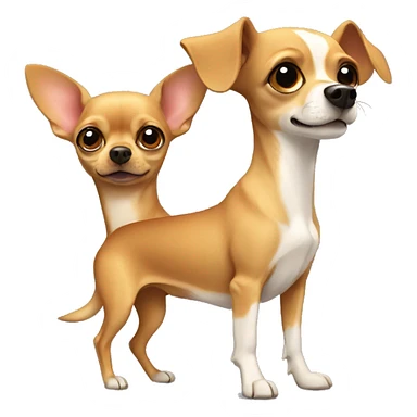 chihuahua accompanied by dashchund sticker