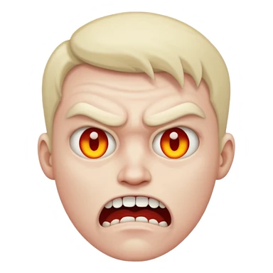 Mad face sticker