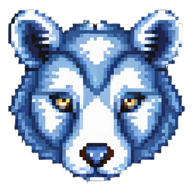 retro 1950s anthropomorphised animal head sticker