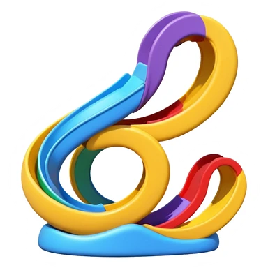 swirly slide sticker