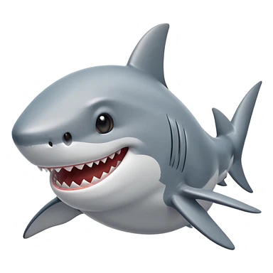 Friendly shark sticker