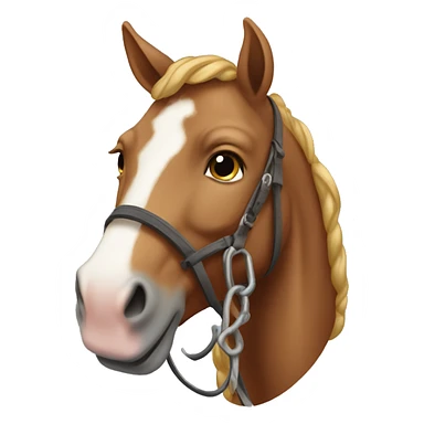 Un cavallo con una gamba in su sticker