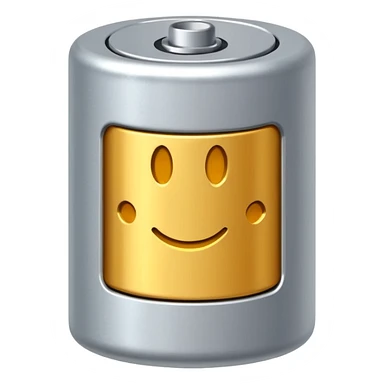 realistic small battery sticker