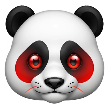 panda with laser eyes sticker