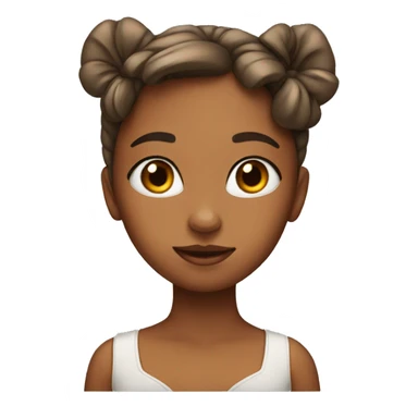 Girl with a bow on her head sticker