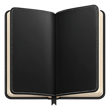 Aesthetic light black note journal book sticker
