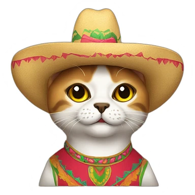 mexican-cat sticker