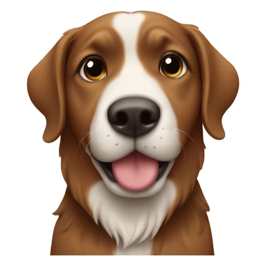 heart wearing dog sticker