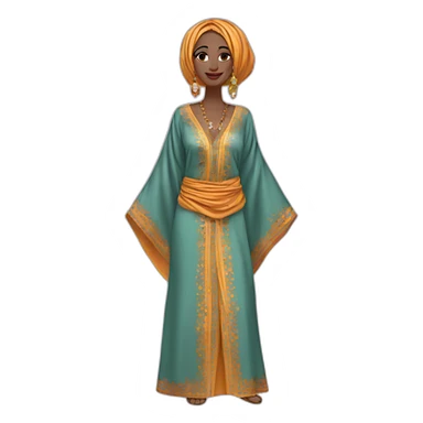 caftan marocain sticker