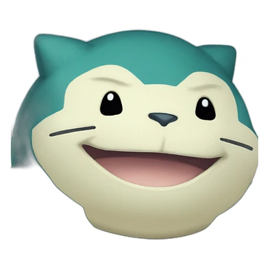 Pixelated Pokémon style Snorlax sticker