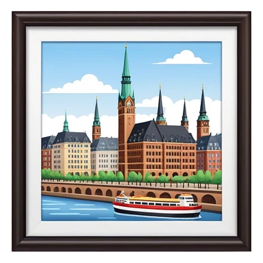 Hamburg Reise sticker
