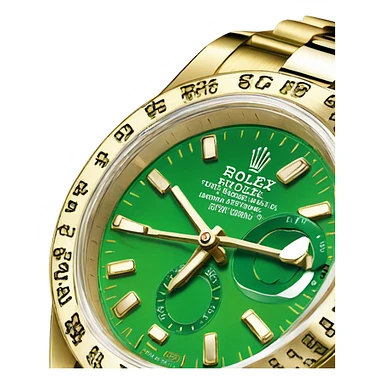 Rolex gold green Daytona watch sticker