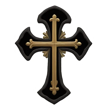 gothic cross sticker