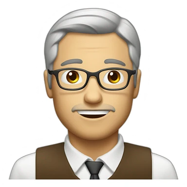 withe men with glass of coffee sticker