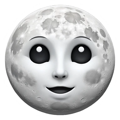 1/4 white moon in black sky sticker