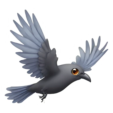 dead bird flying  sticker