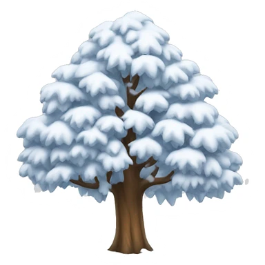 1 snowy tree sticker