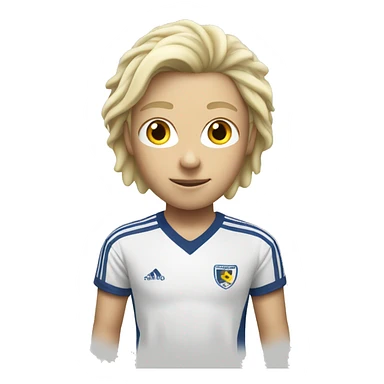 White blond Soccer ultra  sticker