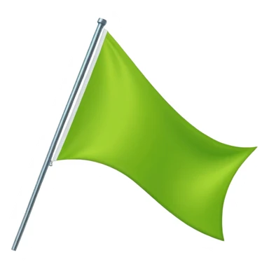 Lime Green triangle flag sticker