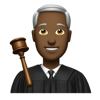 A JUDGE HOLDING A GAVEL sticker