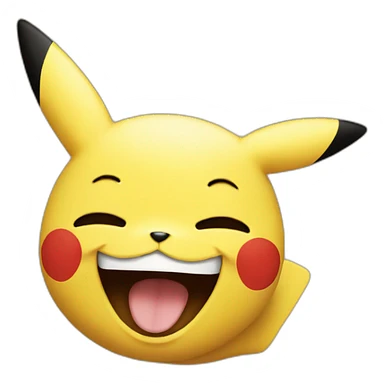 pikachu laughing sticker