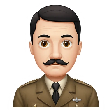 A man who look like hitler sticker