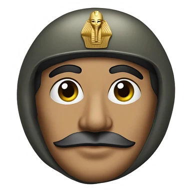 egyptian officer soldier 1970 sticker