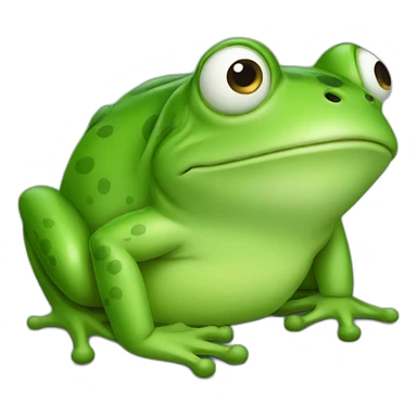 lazy frog sticker