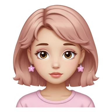  Soft Girl
Origin: TikTok/Western

Key Features: Pastel blush, gloss or tinted balm, fluffy brows, shimmery lids, small hair clips or pigtails.

Vibe: Playful, sweet, pastel-saturated cuteness — very Y2K meets kawaii.

Signature Trick: Emphasizes youthful, doll-like features with lots of pink. sticker