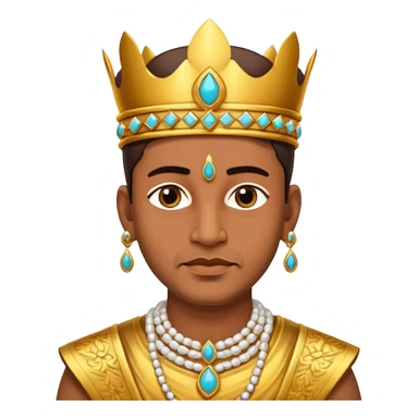 Male indian King with jewelry  sticker