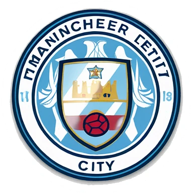 manchester city logo sticker