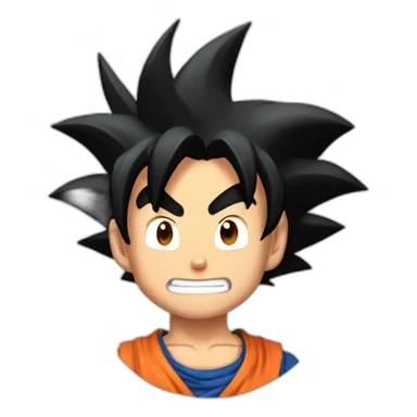 Goku saludando sticker