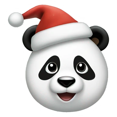 christmas panda sticker