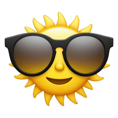 sun wearing sunglasses sticker