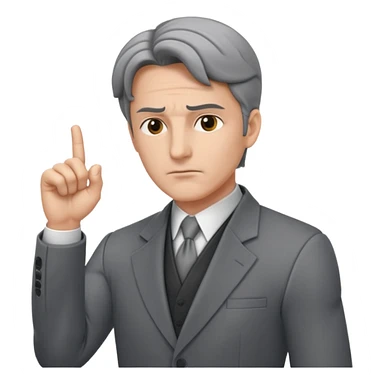 судья крутит пальцем у веска sticker