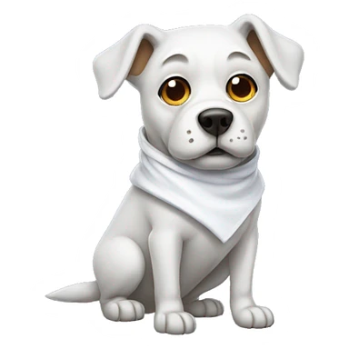 Dog in ghost costume  sticker