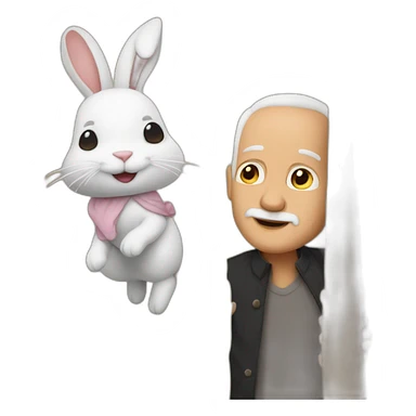 paulo coelho hanging a rabbit sticker