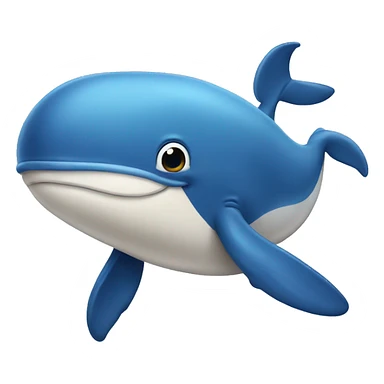 Cute blue whale  sticker