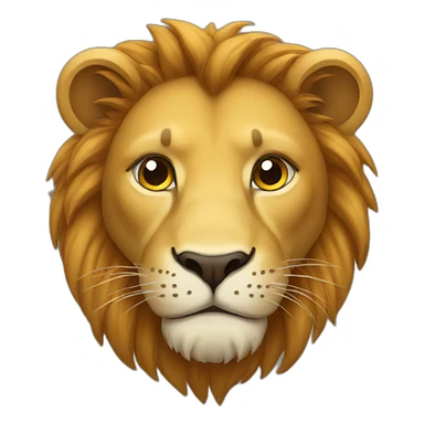 Lion emoji sticker