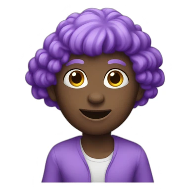 Singe violet sticker