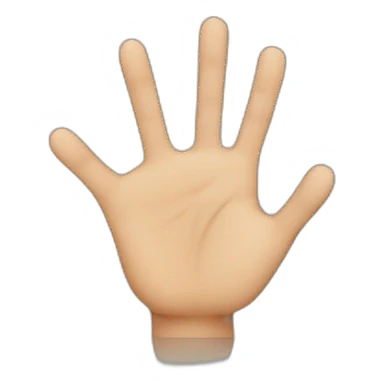 Hand with 3 fingers sticker