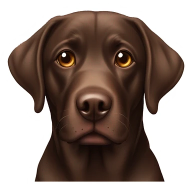 Chocolate Lab, one hazel eye one blue eye sticker